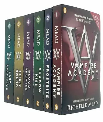 Vampire Academy Series Books 1 - 6 Collection Set By Richelle Mead Vampire Acade • £23.70