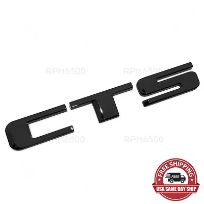 For Cadillac CTS V Rear Trunk Decklid Letter Badge Emblem Nameplate Sport Black • $24.99