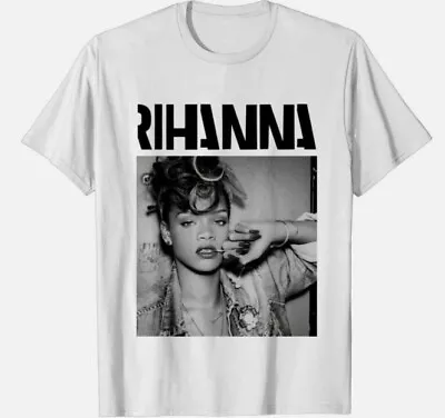 Vtg Rihanna Shirt Rihanna T-Shirt Unisex Short Sleeve T-Shirt White Shirt • $20.99