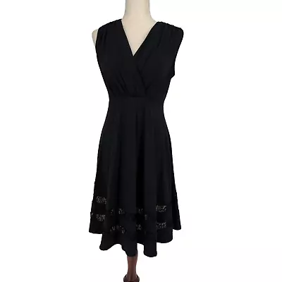 Kimi + Kai Maternity Black Sleeveless Dress With Lace Botton- Size XS- NWT • £58.39