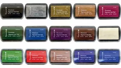 £3.95 • Buy Dovecraft Premium Pigment Craft Inkpad Ink Pad Rubber Stamps 15 Colours