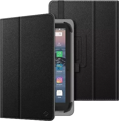 Universal Case For 7-8 Inch Tablet EReader Folio Cover Book Style W Hand Strap • $10.99