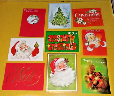 Vintage Christmas Cards Lot Of 9 • $13.50