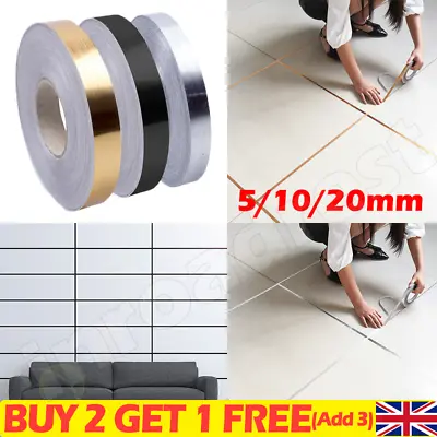£3.49 • Buy 20M,Roll Ceramic Tile Mildewproof Gap Tape Self-adhesive Waterproof Seam Sticker