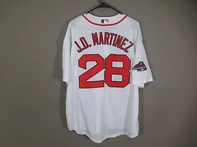 J. D. Martinez #28 Boston Red Sox Mens Cool Base Jersey White Size XL • $9.99