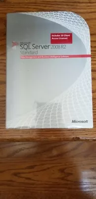 Microsoft SQL Server 2008 R2 StandardSKU 228-0918032/64-bit10 CALFull Retail • $5000