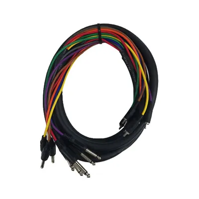 Cable Up CU/SU303 10' 1/4  TS Male To RCA Male Audio Snake (8-Channel) • $22