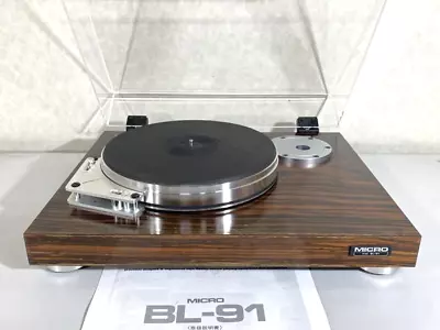 Micro Seiki BL-91 Turntable Arm Base 1202 Rubber Belt With Manual [Excellent] • $1760