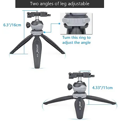Mini Tripod Folding Desktop Stand Grip Adjustable For Phone Camera Accessories • £10.26