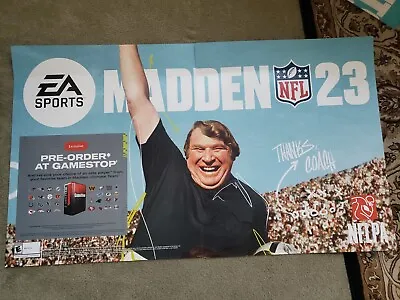 $35 • Buy EA Sports Madden NFL 23 48  X 28  Poster Video Game Promo THICK Display 2 Pcs
