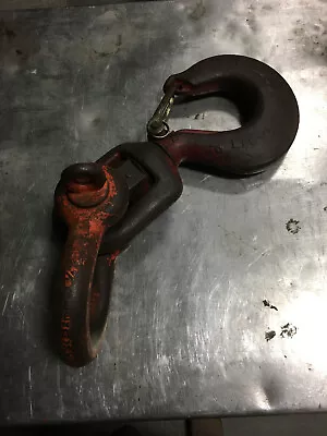 $110 • Buy Crosby 15,000 Pound 7 1/2 Ton Crane Swivel Hook & 14,000 Pound 7T CM Clevis
