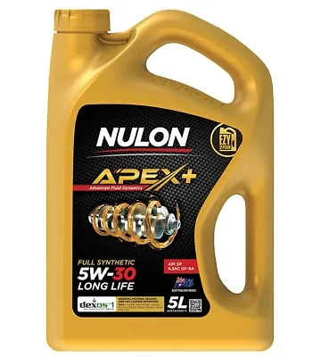 Nulon 5L Long Life Full Synthetic 5W-30 ENGINE Oil For TOYOTA COROLLA • $59