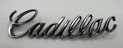 Vtg Cadillac Script Emblem Logo Badge All Metal Chrome 90s 80s ? • $19