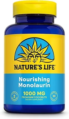 Natures Life Monolaurin 90 Veg Caps • $15.95