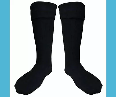 Scottish Wool Blend Kilt Hose Socks For Adults Sizes Smlxlxxl • $13.95