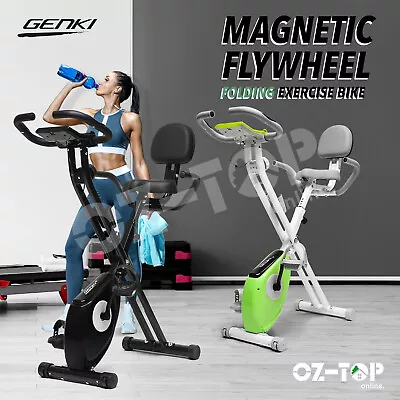 Folding Upright Exercise Bike X Spin Recumbent Stationary Indoor Cycling Trainer • $189.59