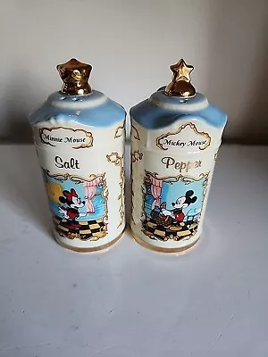 Vintage 1997 Disney Lenox Minnie And Mickey Mouse Salt And Pepper Shakers • $15