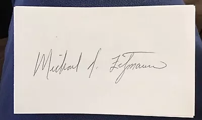 Michael Fitzmaurice Signed 3x5 Index Card Autographed Military Medal Of Honor • $10