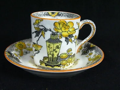 Masons Ironstone Mandarin Royal Cauldon Antique Asian Art Demitasse Cup & Saucer • £95.01