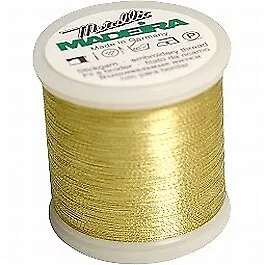 Madeira Metallic Thread 200m Gold 6 • £2.80