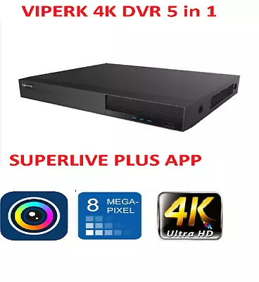 FALCON OYN-X 4K-8CH Viper 8 Channel 4K TVI / 4K AHD Analogue CCTV DVR • £229