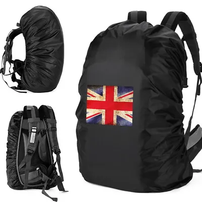 Flag Waterproof Backpack Cover Bag Camping Hiking Outdoor Rucksack Rain Dust • £4.49