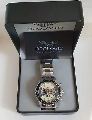 RRP $890 2021 Orologio Mezzo Men's Dual Time Multi Function Watch 7733-Vectra • $160