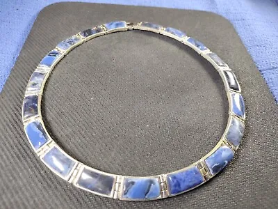 Blue MONET Collar Necklace Vintage Costume Jewelry 1970s • $24.99