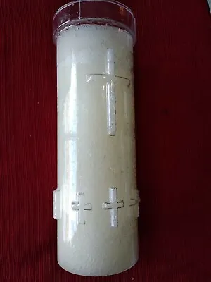 Emkay 3X8  Ivory Pillar Candle ~Alter/Memorial/Advent/Vigil 4 In Box  • $12