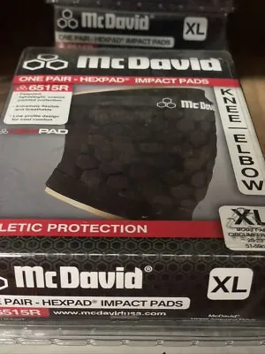McDavid One Pair Hexpad Impact Pads 6515R Black XL • $20.99