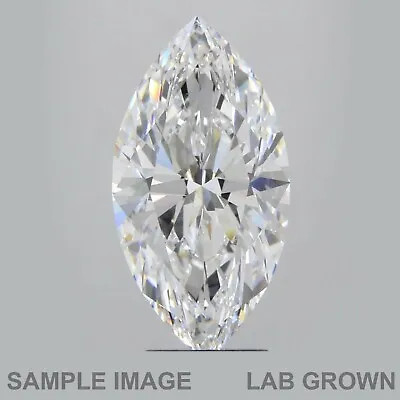 Marquise Cut F SI1 Clarity Man Made LabGrown CVD Loose Diamond 0.32 Carat • $168