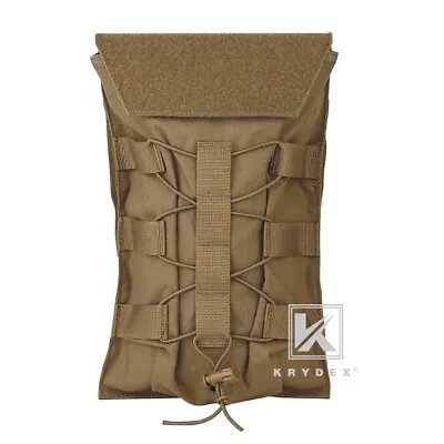 KRYDEX Tactical Hydration Carrier MOLLE Backpack Outdoor Panel For Vest Coyote • $27.95