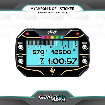 JPS Style Mychron 5 Gel Lap Timer Sticker • $19.88