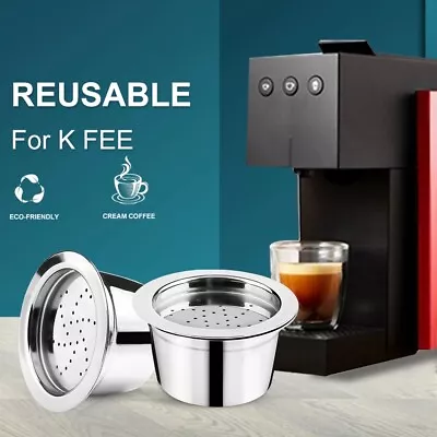 2x Stainless Steel Coffee Capsule Pods Filter Reusbale For K-FEE CBTL Verismo US • $27.69