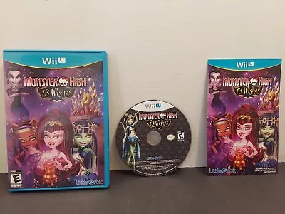 Monster High: 13 Wishes (Nintendo Wii U 2013) Complete Manual Monster High Wii U • $15.69