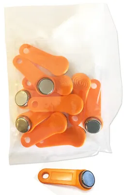 $22.99 • Buy Orange Keytabs IButtons For IButton Job Site Time Clock