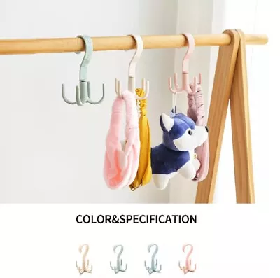 4-Piece Rotating Tie & Belt Hanger Set - Closet Organizer For Handbags & Scarves • $7.40