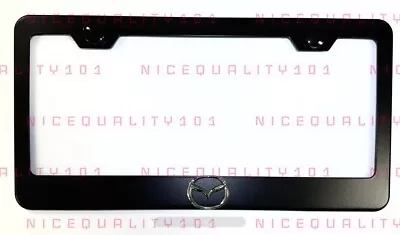 3D Mazda Stainless Steel Black Finished License Plate Frame • $18.50