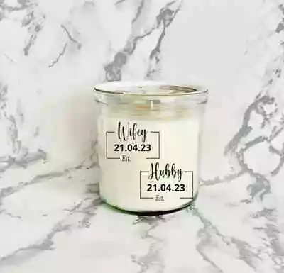 Personalised Mr And Mrs Mr And Mrs Candle Mr And Mrs Decor Mr And Mrs To Be • £6