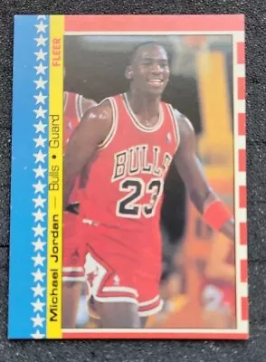 1987 Fleer Basketball Michael Jordan Sticker #2 EX-NM • $80