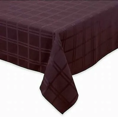 ORIGINS Microfiber Spill-Proof Tablecloth 90  Round - Eggplant NEW • $18.95