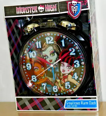 Monster High Growlicous Alarm Clock New Unopened Great Display Piece Gem 2 Bell • $39