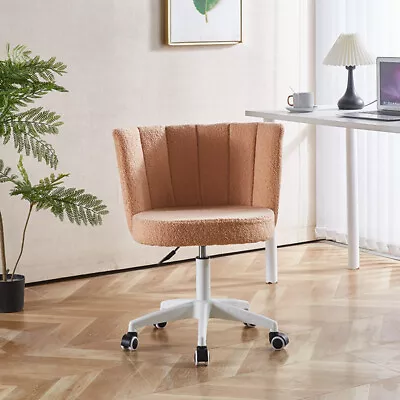 Home Office ChairFluffy Fuzzy Comfortable Makeup Vanity Chair Height Adjustable • $115.99