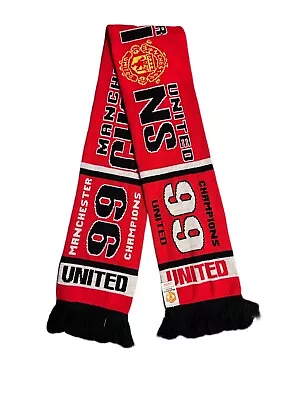 Official Manchester United Fc Football Scarf Champions 1999 M • £5.89