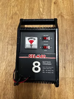 SELMAR 8 8/4 Amp Car Battery Charger Vintage Retro • £15