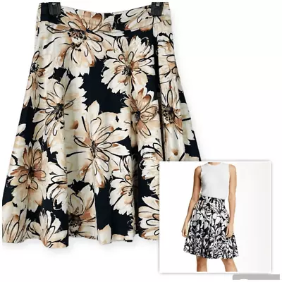 Amanda + Chelsea Floral A-line Full Skirt (Black/Stone) - 2 • $13