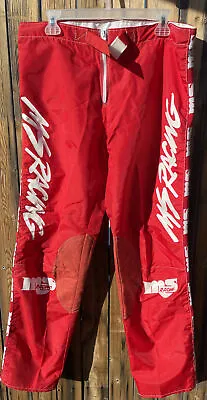 MS Racing Red & White Motocross GoreTex Lite-Ning Pants 36  MSR USA • $79.99