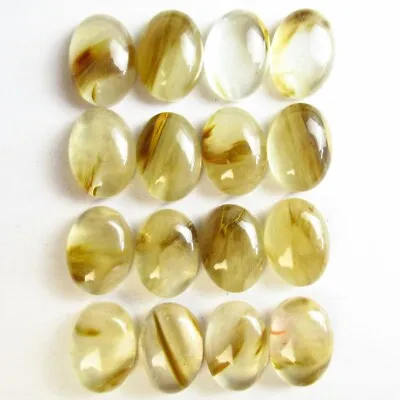 16Pcs 18x13x6mm Volcano Cherry Quartz Oval Cab Cabochon T00414 • $14.81