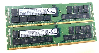 2xSamsung 32GB 2Rx4 PC4 2666V ECC Server RAM M393A4K40CB2-CTD6Q • $135