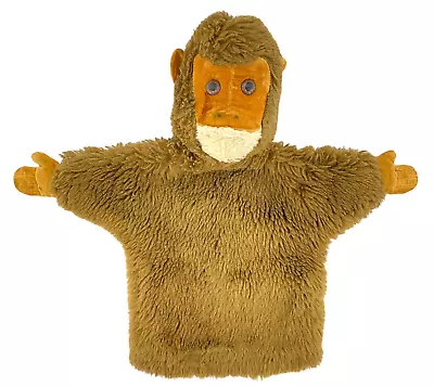 Vintage 1976 Monkey Hand Puppet Dakin Brown Stuffed Plush • $12